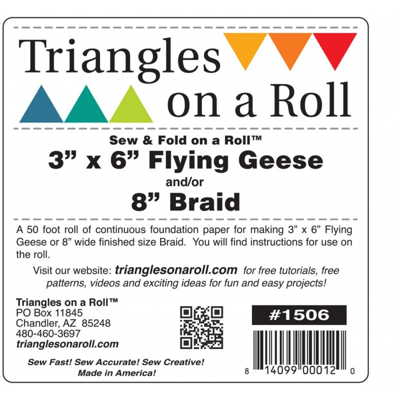 Flying Geese / Braids On A Roll 3inx6in TRIANGLES ON A ROLL - 1